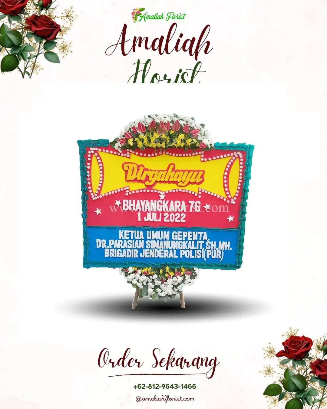 Papan Bunga HUT Ulang Tahun Uranggantung